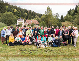Photo de groupe à la deuxième Vosginades